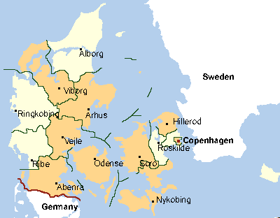 Danish map