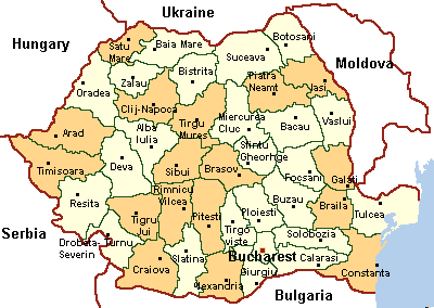 Romanian map
