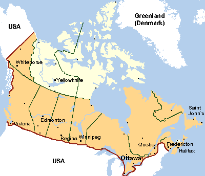 Canadian map